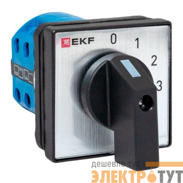Переключатель кулачковый ПК-1-121 1п 10А "0-1-2-3" IP65 EKF pk-1-121-10-65