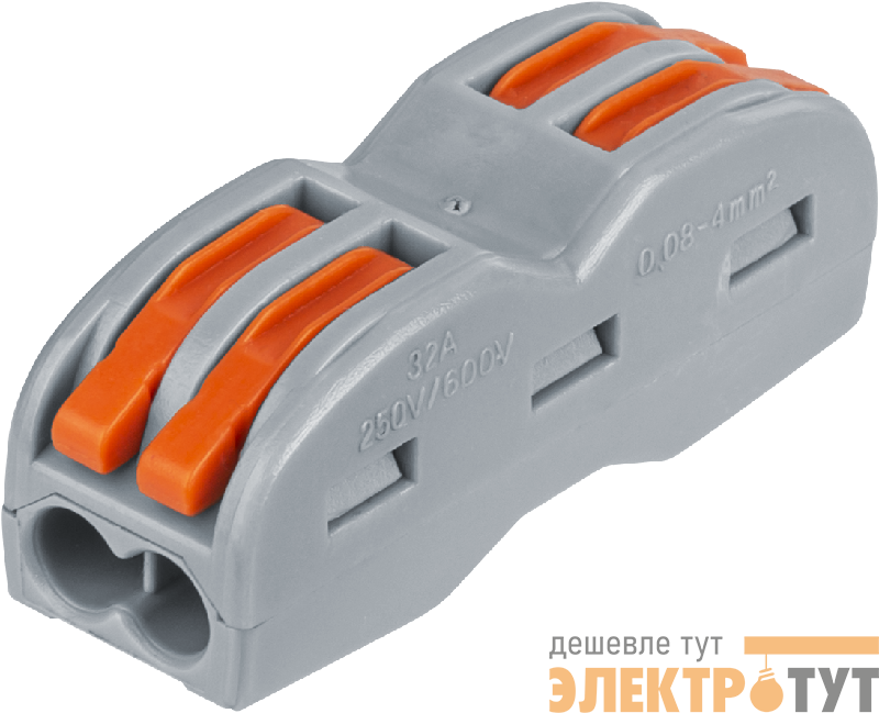 Клемма монтажная 14 219 NTC-R-2х2-4-50 (уп.50шт) NAVIGATOR 14219