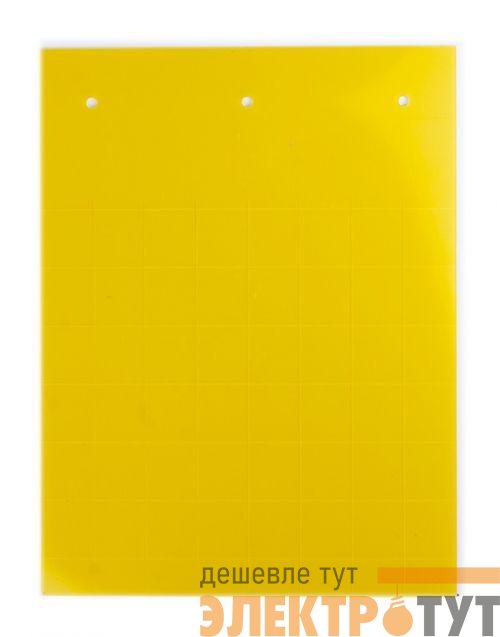 Табличка полужесткая установка в держатель ПВХ-0.5 желт. (уп.240шт) DKC TAS2715Y