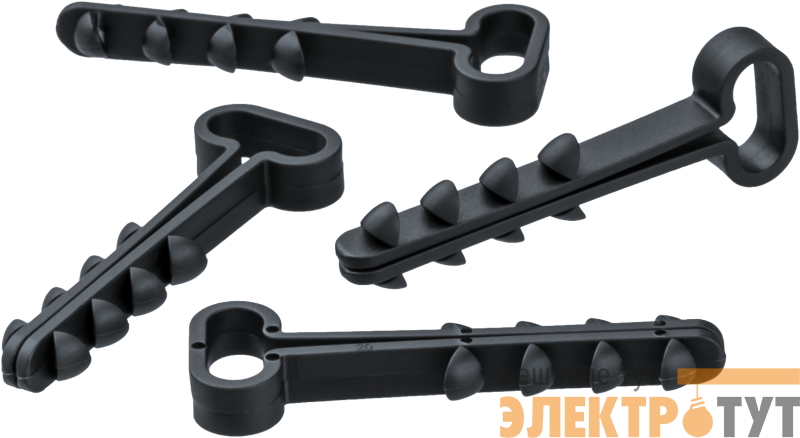 Дюбель-хомут для плоского кабеля 93 754 NCU-F-6-12-45-100-BL (уп.100шт) NAVIGATOR 93754