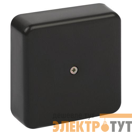 Коробка распаячная 75х75х20мм без клеммы IP40 черн. BS-B-75-75-20 Эра Б0061803