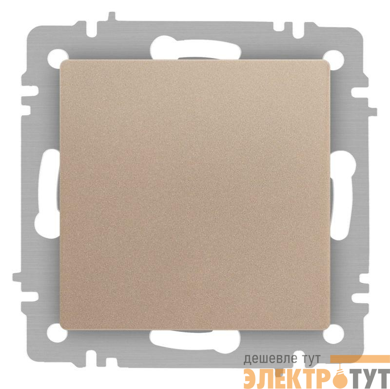 Выключатель 1-кл. СП Accent 6-101-04 10А IP20 250В AL/CU шампань Intro Б0063464