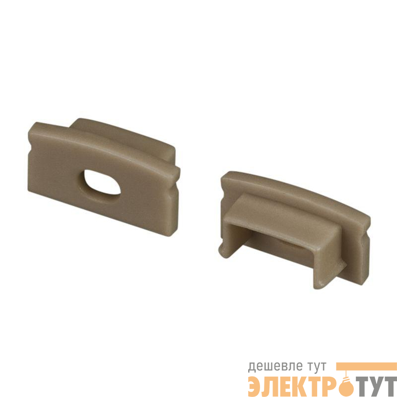 Заглушка LINE-1708 OLIVE GREY с отверстием пластик Arlight 038632