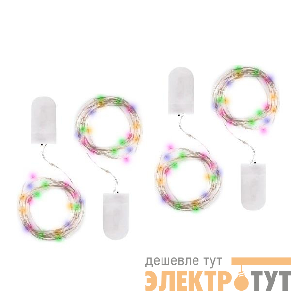 Гирлянда DC-G05-20MS4 20LED RGB 2xCR2032 (в компл.) (уп.4шт) ФАZА 5048058
