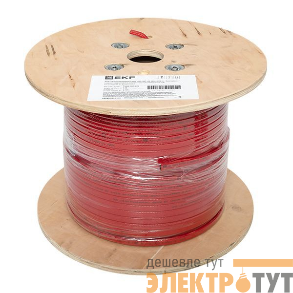 Кабель нагревательный саморег. HSS-30F 30Вт/м фторопласт 200м EKF HSS-30F-200