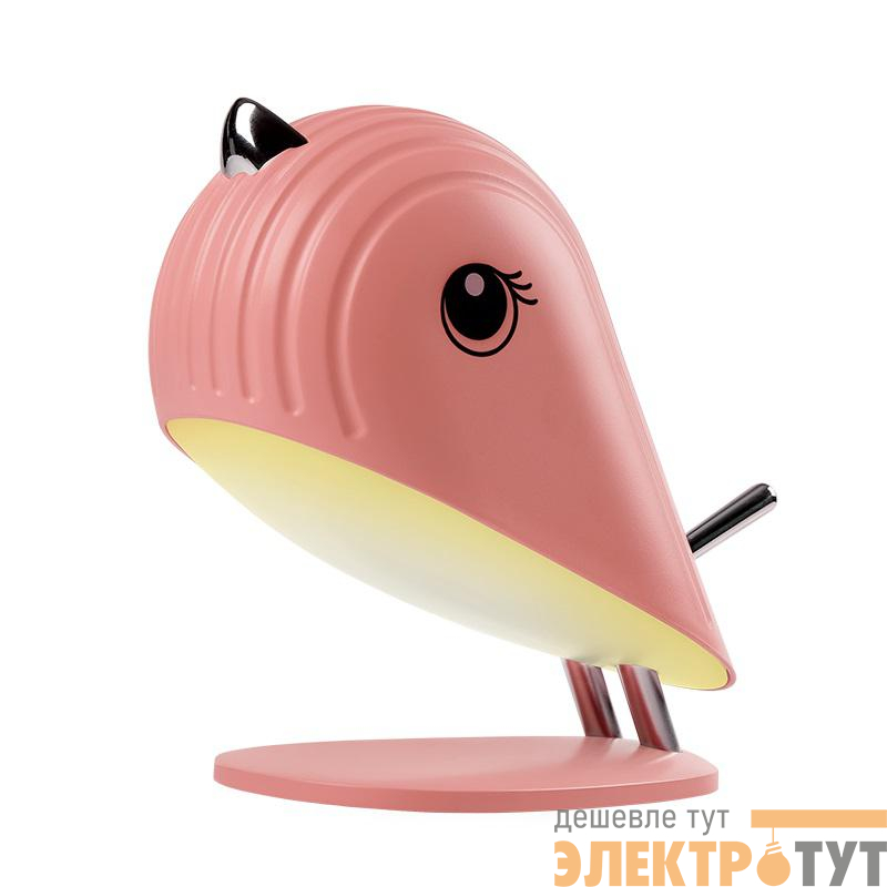Светильник светодиодный настольный JS5-BIRD-PK ПТАШКА 4.1Вт 3000К (роз.) ночник IP20 JazzWay 5058514