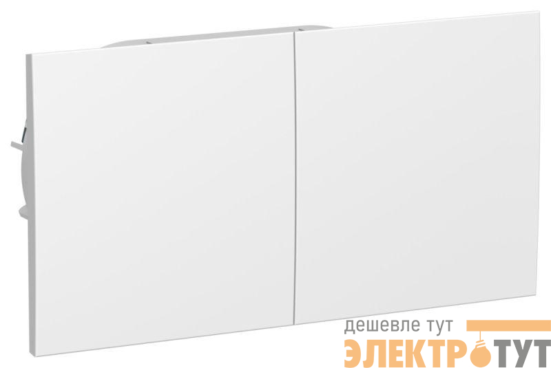 Розетка двойная AtlasDesign с заземл. со штор.со сдвиж. крышк 16А в сборе лотос SE ATN001328