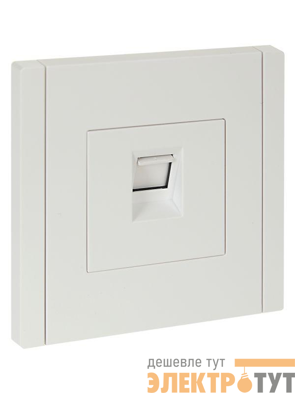 Розетка компьютерная RJ45 кат.5E FORTE&PIANO FP232 бел. IEK FP-K10-1-K01