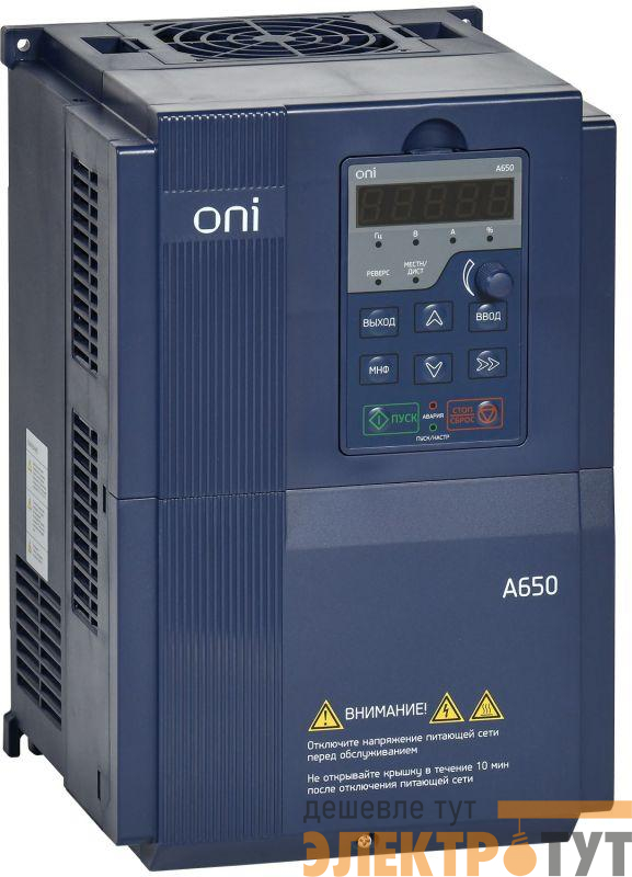 Преобразователь частоты A650 380В 3Ф 18.5кВт 37А M ONI A650-33E18TM