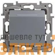 Выключатель карточный 1-кл. СП Etika 2А IP20 с выдержкой времени и подсветкой для гостиничных номеров механизм алюм. IEK 672493
