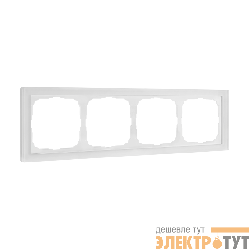 Рамка 4-м ArtGallery Pure матов. органич. стекло бел. SE GAL330104