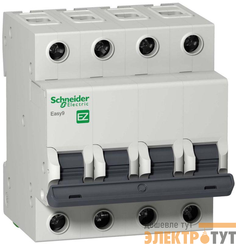 Выключатель автоматический модульный 4п C 6А 4.5кА EASY9 =S= SchE EZ9F34406