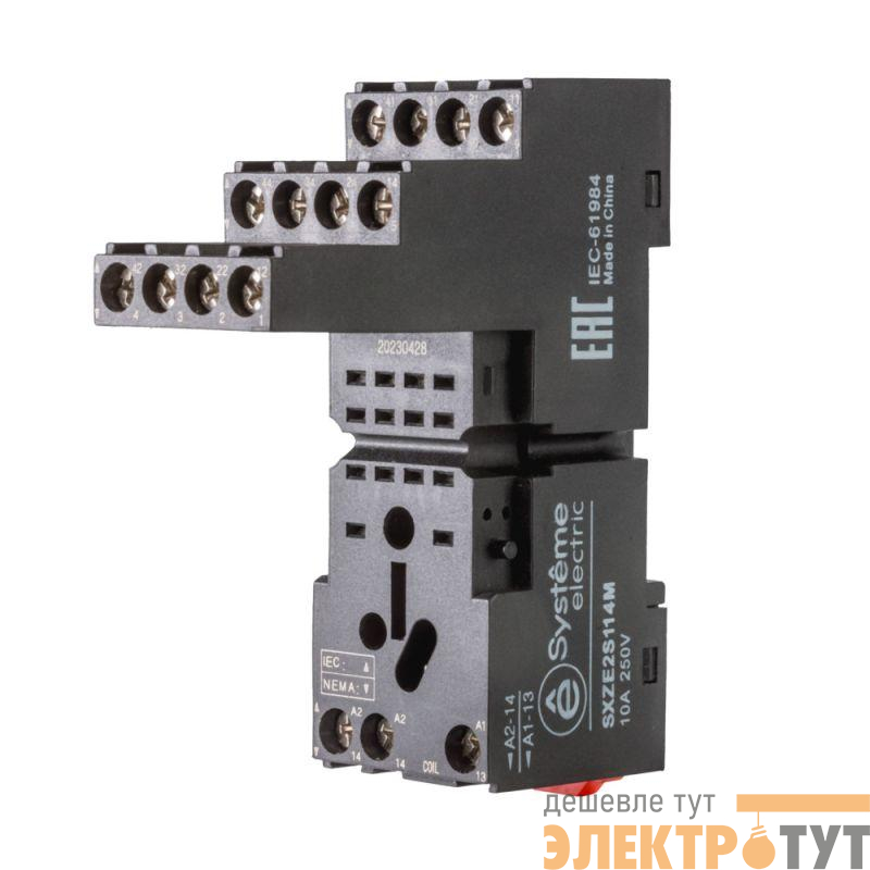 Розетка для реле 4СО 10А separate SE SXZE2S114M