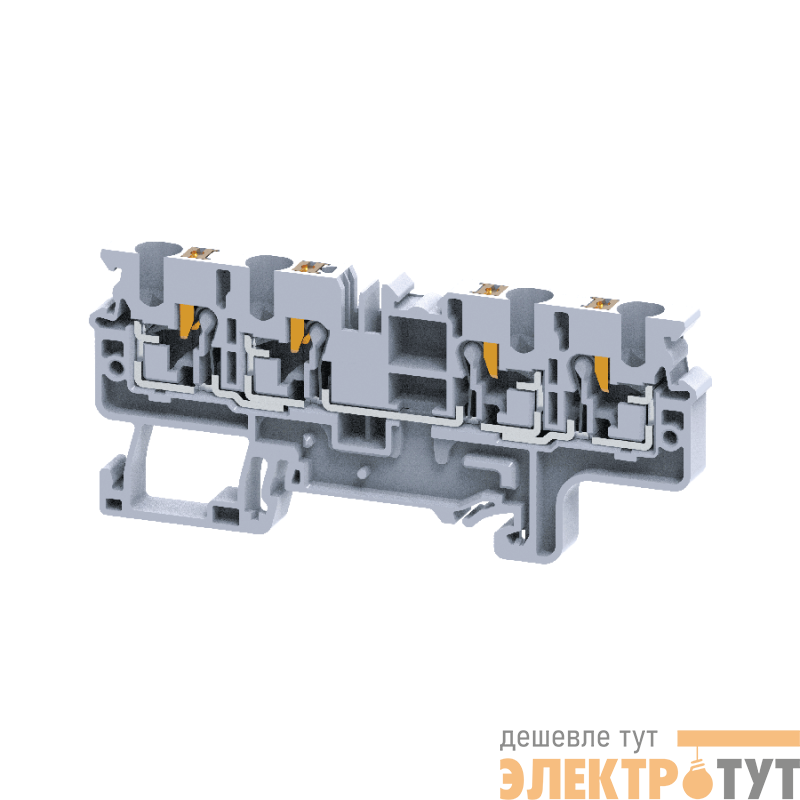 Клемма с 4-мя контактами push-in OptiClip СP-4-QUATTRO-(0.2-4)-I сер. КЭАЗ 331850
