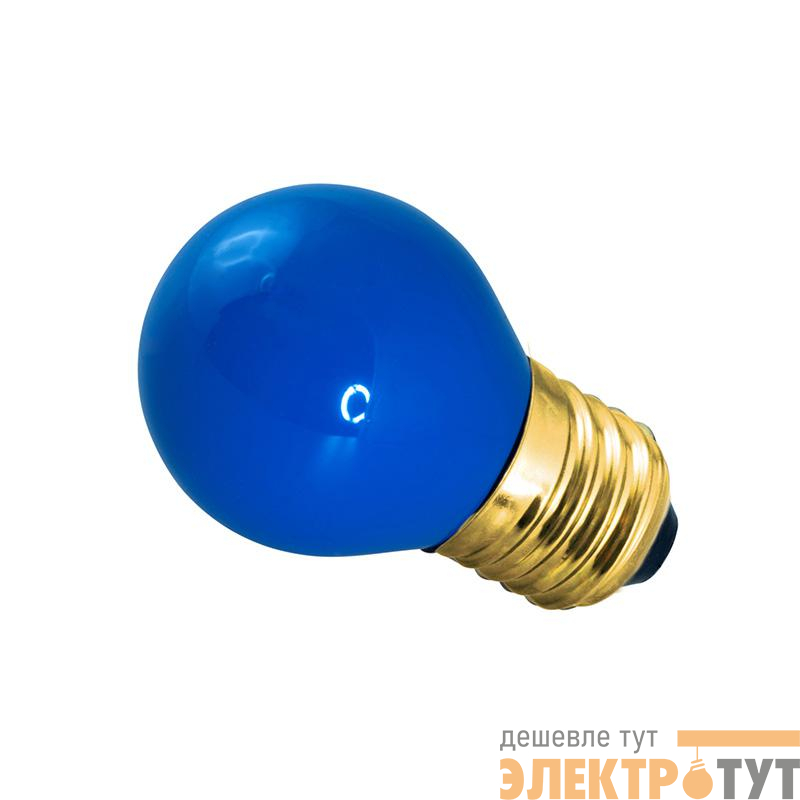 Лампа накаливания BL 10Вт E27 син. NEON-NIGHT 401-113