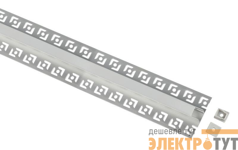 Комплект с анодированным профилем под плитку и гипсокартон толщиной до 9 мм 5313(02) 53х13мм 2.5м Эра Б0062802