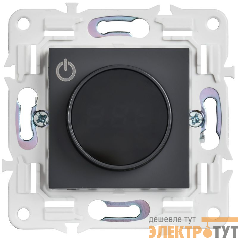 Термостат электронный SKANDY SK-T01T с индикацией титан IEK SK-RT11-K48