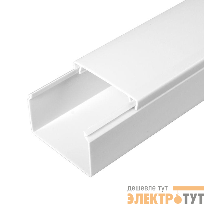 Кабель-канал 60х40 L2000 с двойн. замком бел. Промрукав PR.0560401