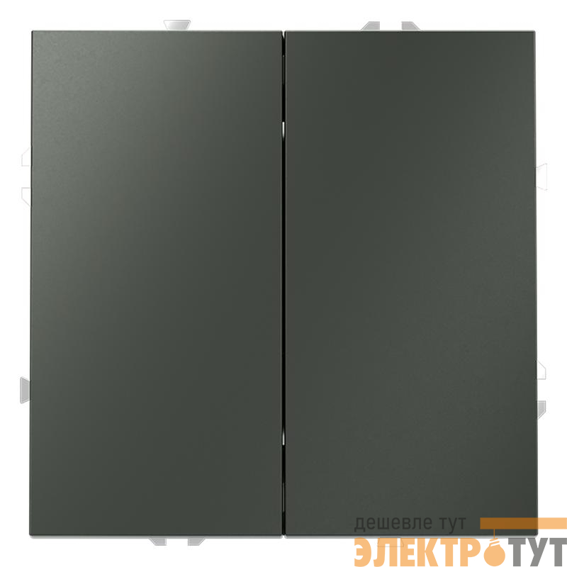 Переключатель проходной 2-кл. СП S70 10А механизм титан Voltum VLS020306