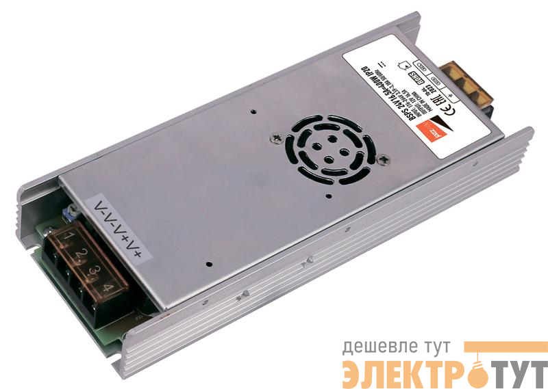 Блок питания для светодиодной ленты BSPS 24В 16.6А 400Вт IP20 метал. Pro+ JazzWay 5046153