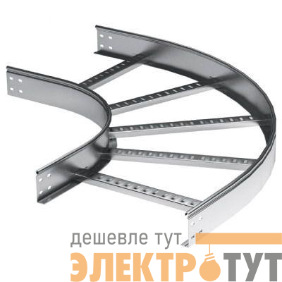 Угол горизонтальный 90град. 100х600 R-600 в компл. с крепежн. элемент. и соед. пластинами гор. оцинк. DKC LC1660KHDZ