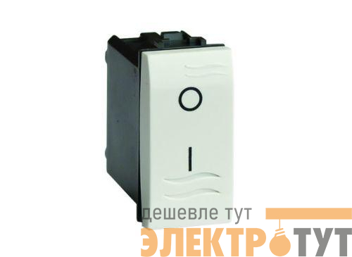 Выключатель 1-кл. 2п 1мод. Brava 16А IP20 с подсветкой механизм бел. DKC 76121BL