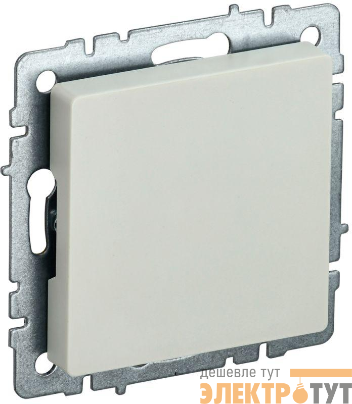 Заглушка с суппортом BRITE МЗ10-БрКр механизм беж. IEK BR-PL10-K10