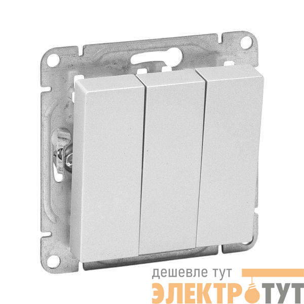 Выключатель 3-кл. СП Эпика механизм алюм. EKF UP1-SWA-31