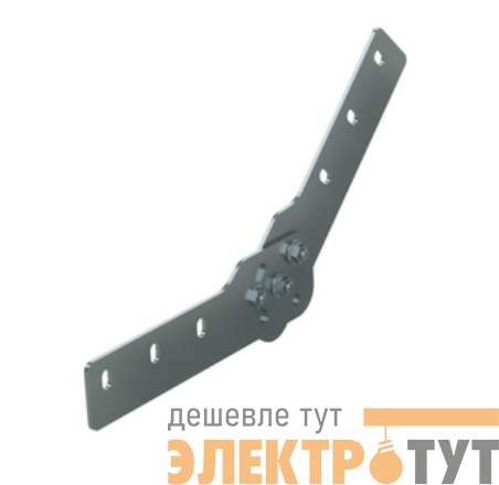 Соединитель для лотка шарнирный вертикал. H=80мм цинк-ламель DKC UVH080HDZL