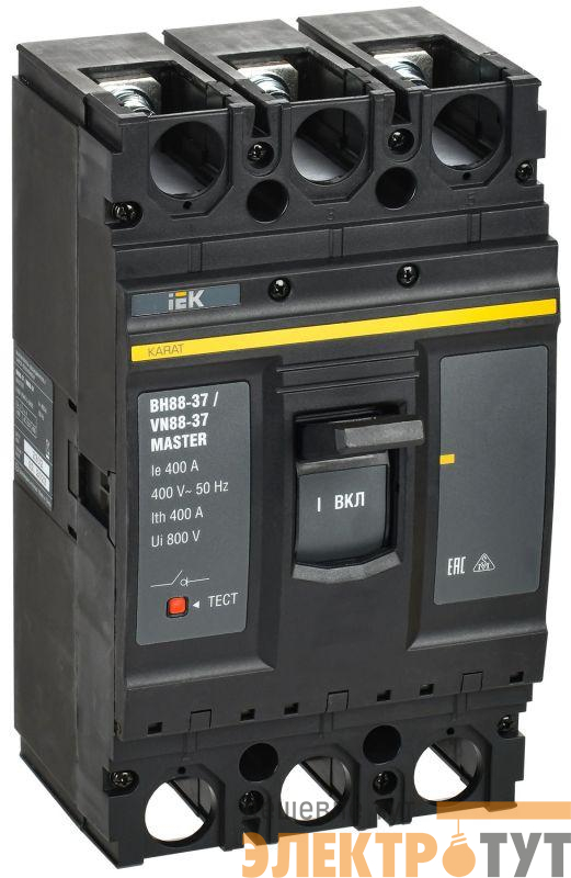 Выключатель-разъединитель 3п 400А ВН88-37 KARAT MASTER IEK KAM-VN40-3-0400