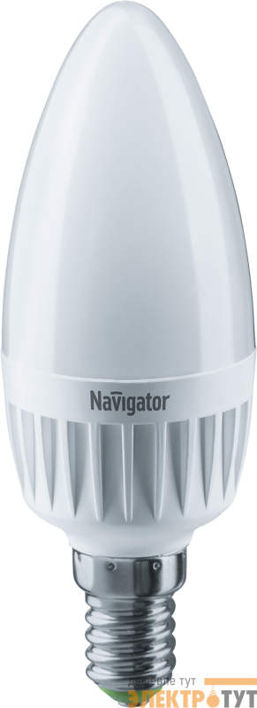 Лампа светодиодная 94 491 NLL-C37-7-230-2.7K-E14-FR 7Вт свеча 2700К тепл. бел. E14 525лм 176-264В Navigator 94491 изображение