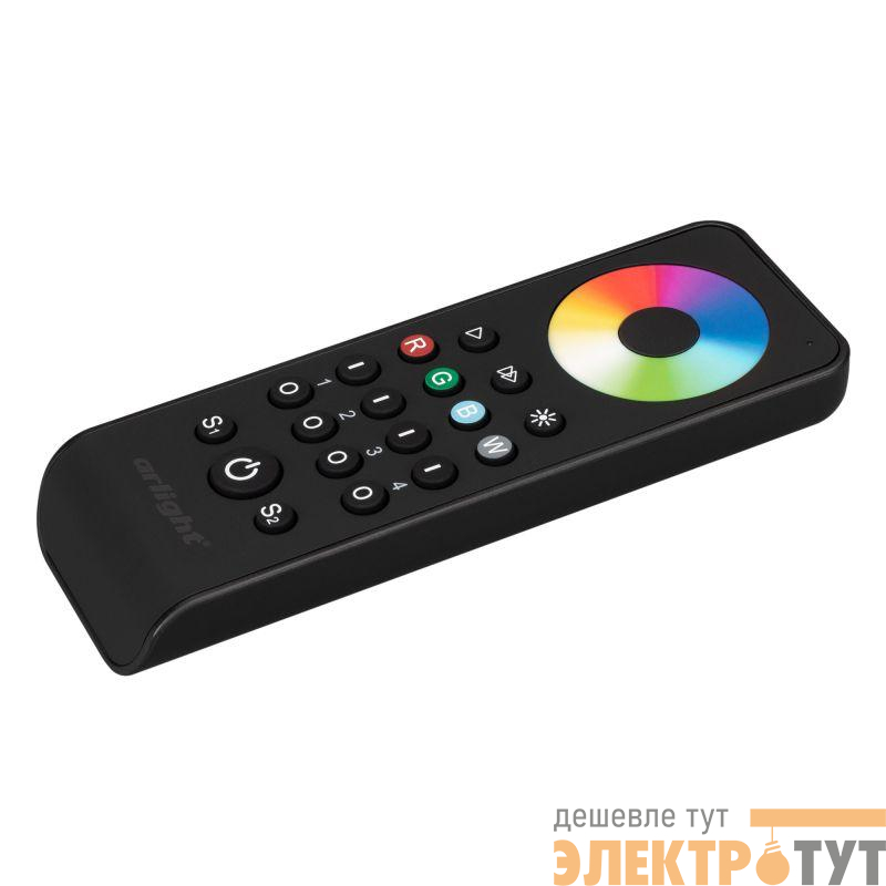 Пульт SMART-R43-RGBW Black (4 зоны 2.4G) (IP20 пластик) Arlight 031939