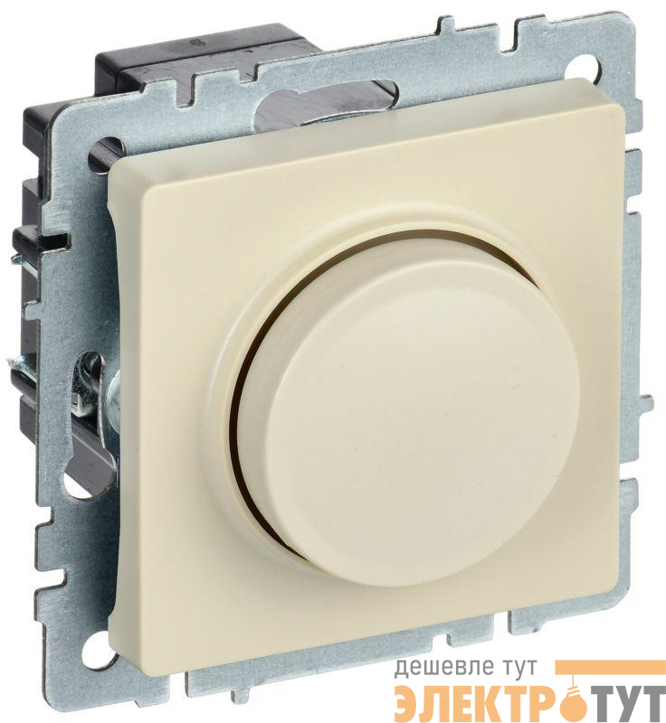 Светорегулятор СП BRITE пов-наж. 600Вт СС10-1-0-БрКр механизм беж. IEK BR-D20-0600-K10