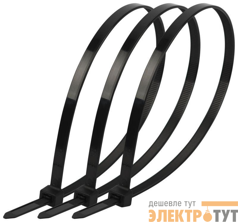 Хомут кабельный 3.6х300 черн. NO-224-218 (уп.25шт) Эра Б0066009
