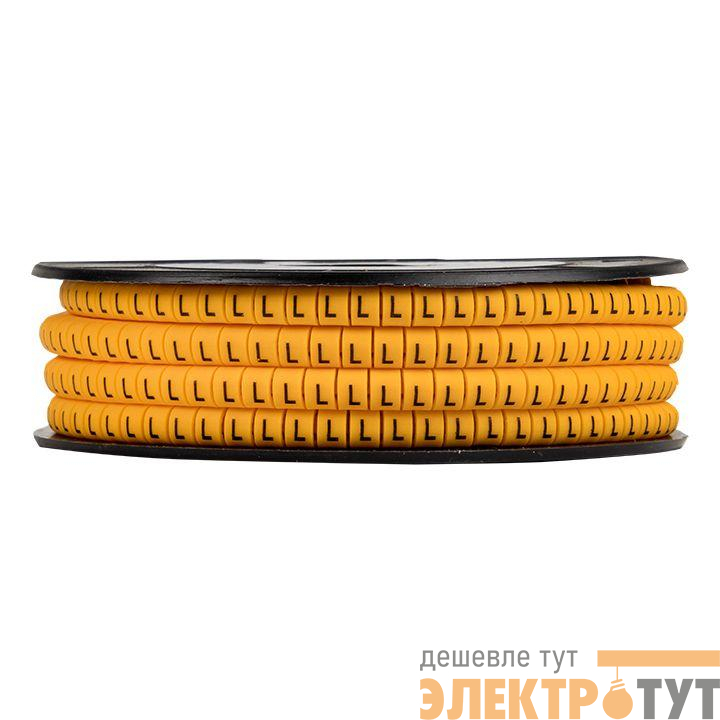 Маркер каб. 2.5кв.мм "L" (ЕС-1) (уп.1000шт) PROxima EKF plc-KM-2.5-L
