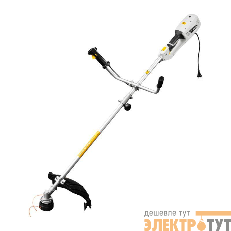 Триммер электрический KR-1400 1400Вт 420/255мм катушка + диск разборная штанга Kranz KR-16-1212