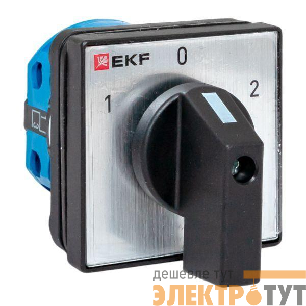 Переключатель кулачковый ПК-1-21 1п 10А "1-0-2" IP65 EKF pk-1-21-10-65
