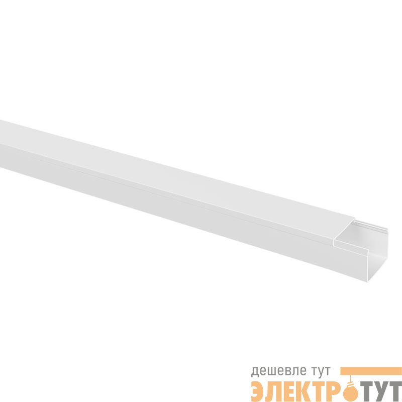 Кабель-канал 60х60 L2000 пластик бел. TOKOV ELECTRIC TKE-KK-60-60-2000-WH