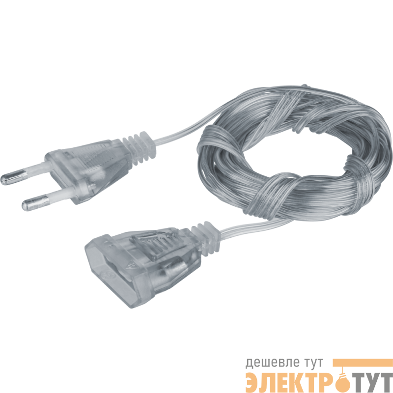 Удлинитель 3м 95 076 NPE-G-02 для подключения светодиодных гирлянд NAVIGATOR 95076