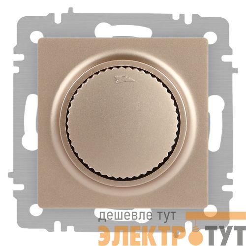 Светорегулятор поворотный СП Accent 6-401-04 600Вт 230В IP20 шампань Intro Б0063676