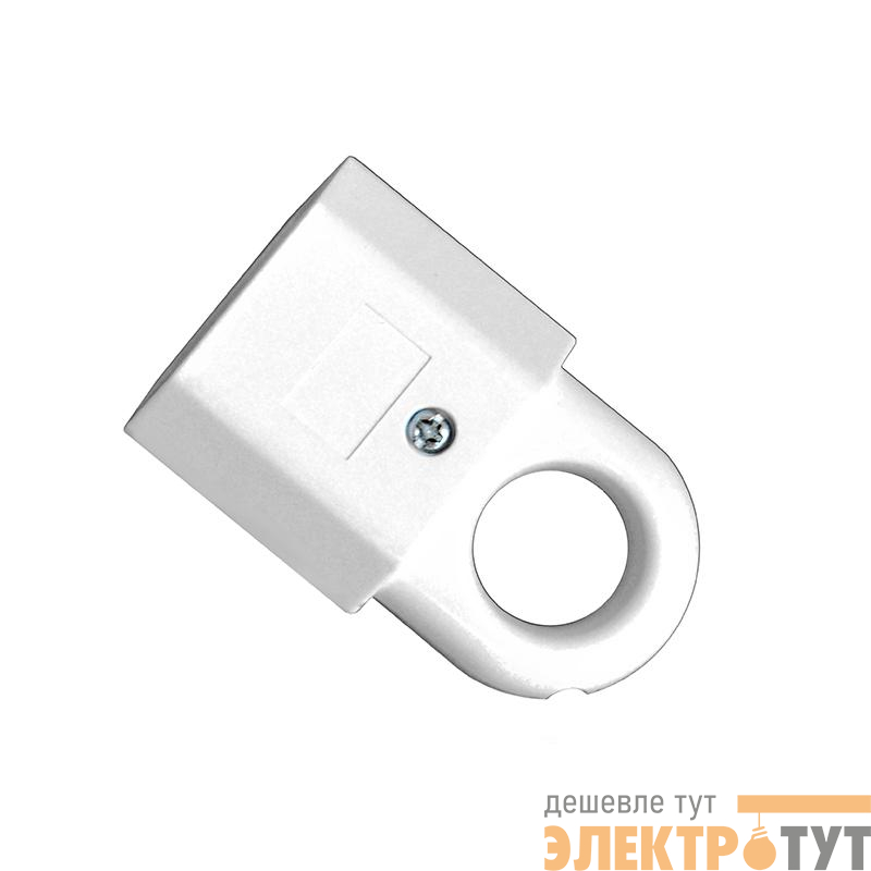 Розетка переносная 6А 250В плоская с ушком без заземл. бел. UNIVersal А104