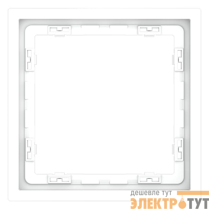 Рамка 1-м S70 пластик. бел. матов. Voltum VLS100102