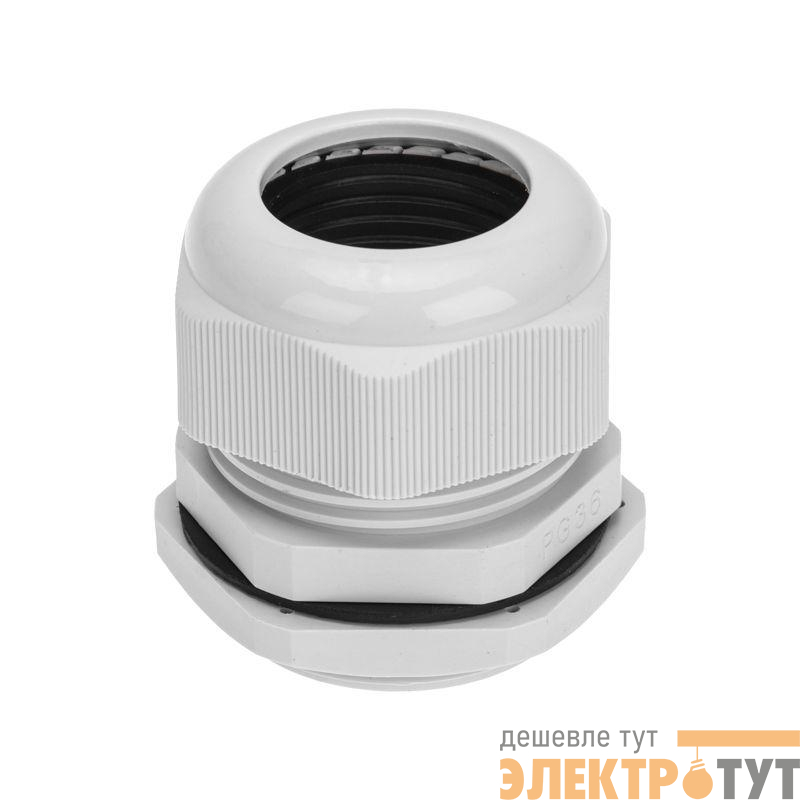 Ввод кабельный PG-36 (22-32мм) сер. комплект (уп.1шт) Rexant 07-8036-A1