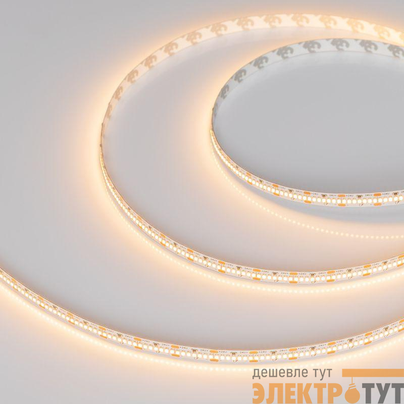 Лента светодиодная MICROLED-M420-8mm 24V Warm 2700К 9.6Вт/м IP20 2216 (уп.5м) Arlight 046745