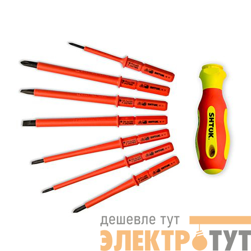 Набор диэлектрических отверток 7+1 (09345) SHTOK 376354