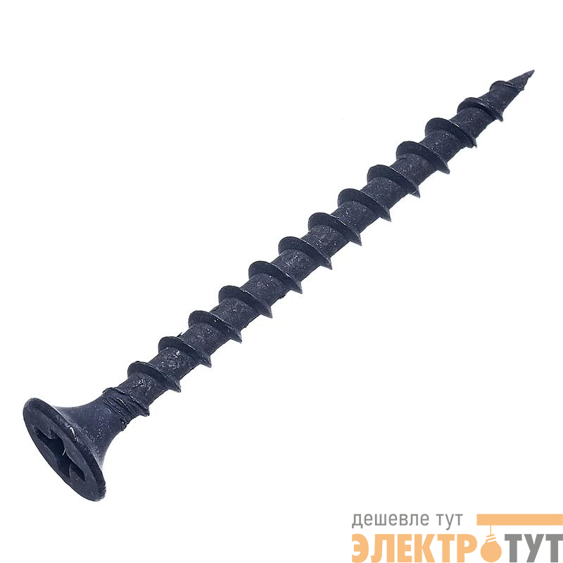 Саморез гипрок-дерево 3.5х25 потай крупн. резьба оксид европодвес (уп.30шт) СТРОЙМЕТИЗ UTORM2010031