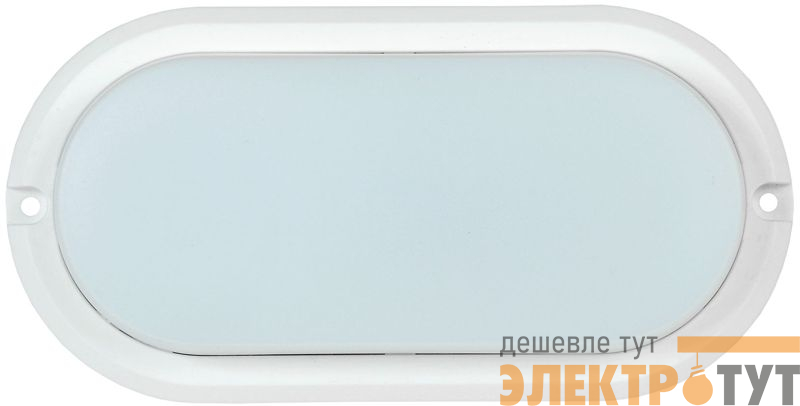 Светильник светодиодный ДПО 4011 8Вт 4000К IP54 овал бел. IEK LDPO0-4011-8-4000-K01