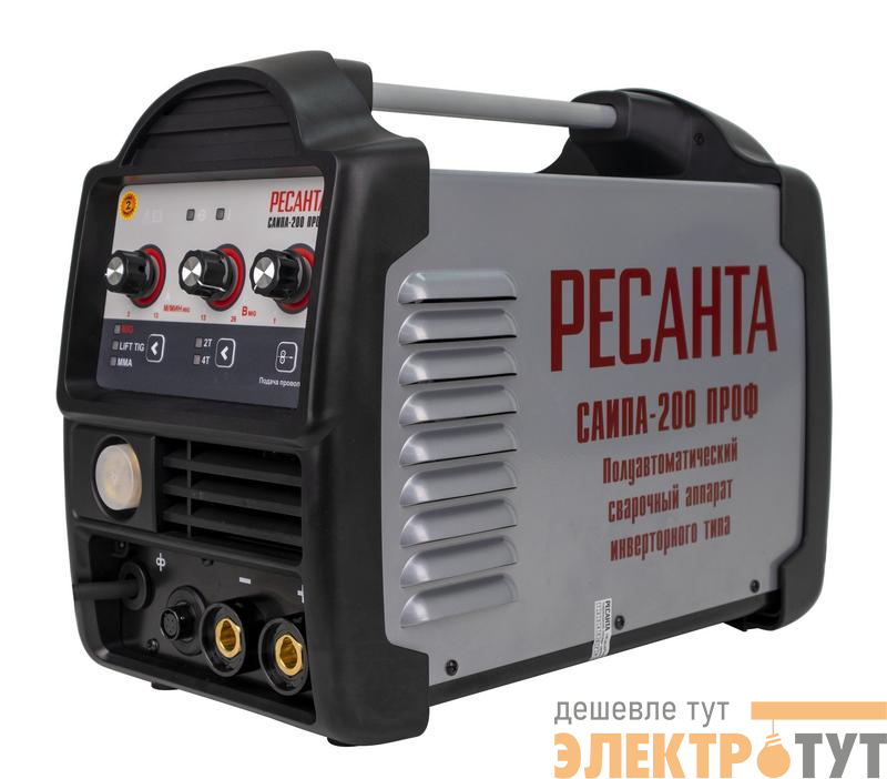 Инвертор сварочный полуавтомат. САИПА-200ПРОФ (MIG/MAG) Ресанта 65/97