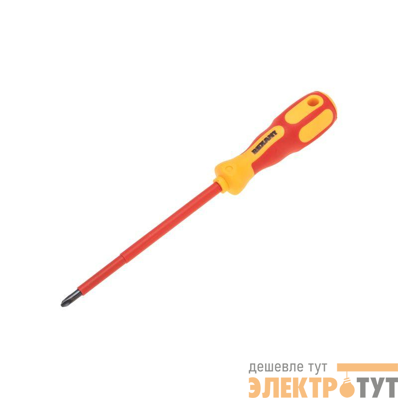 Отвертка крестовая диэлектрическая PH/SL2х150мм до 1000В двухкомпонентн. рукоятка REXANT 12-4719