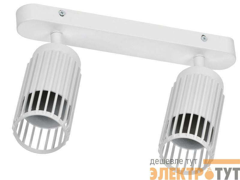 Светильник 4208 2хGU10 настенно-потолочный бел. IEK LT-USB0-4208-GU10-2-K01